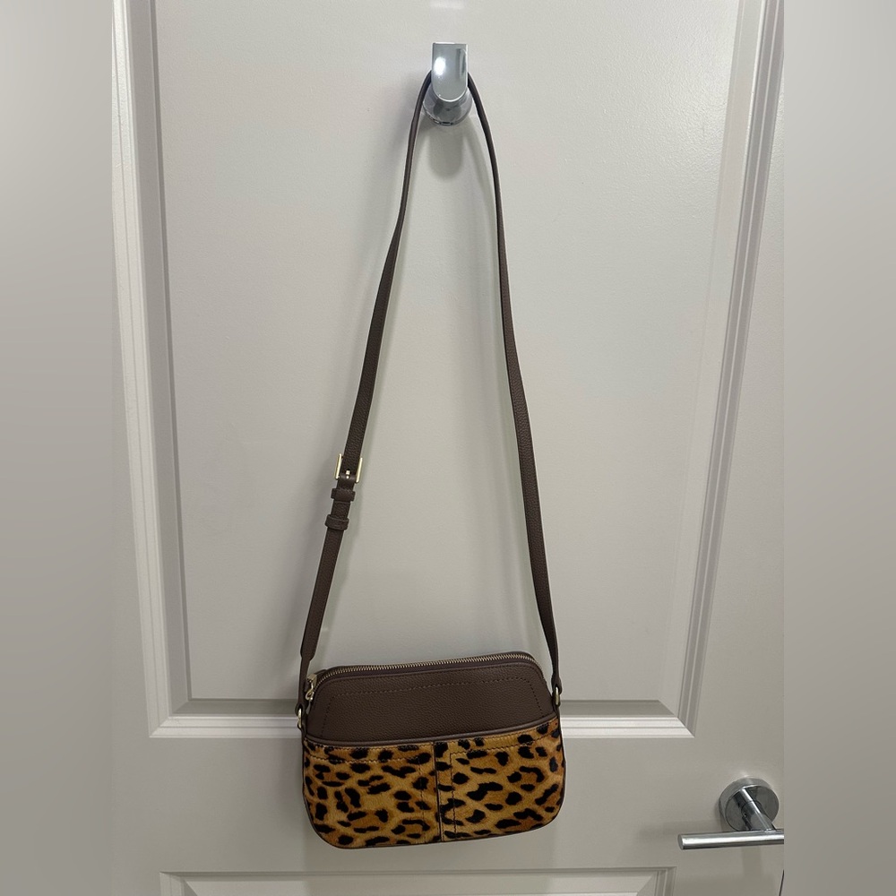 Talbots Leopard Print Crossbody Bag
